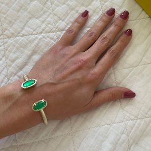 Kendra Scott Gold and Green Elton bracelet. NWT.